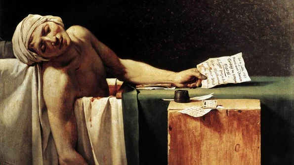 Calendar 13 iulie: 1793   Jean Paul Marat, unul dintre cei mai radicali conducători ai Revoluției franceze, a fost înjunghiat de către Charlotte Corday jpeg