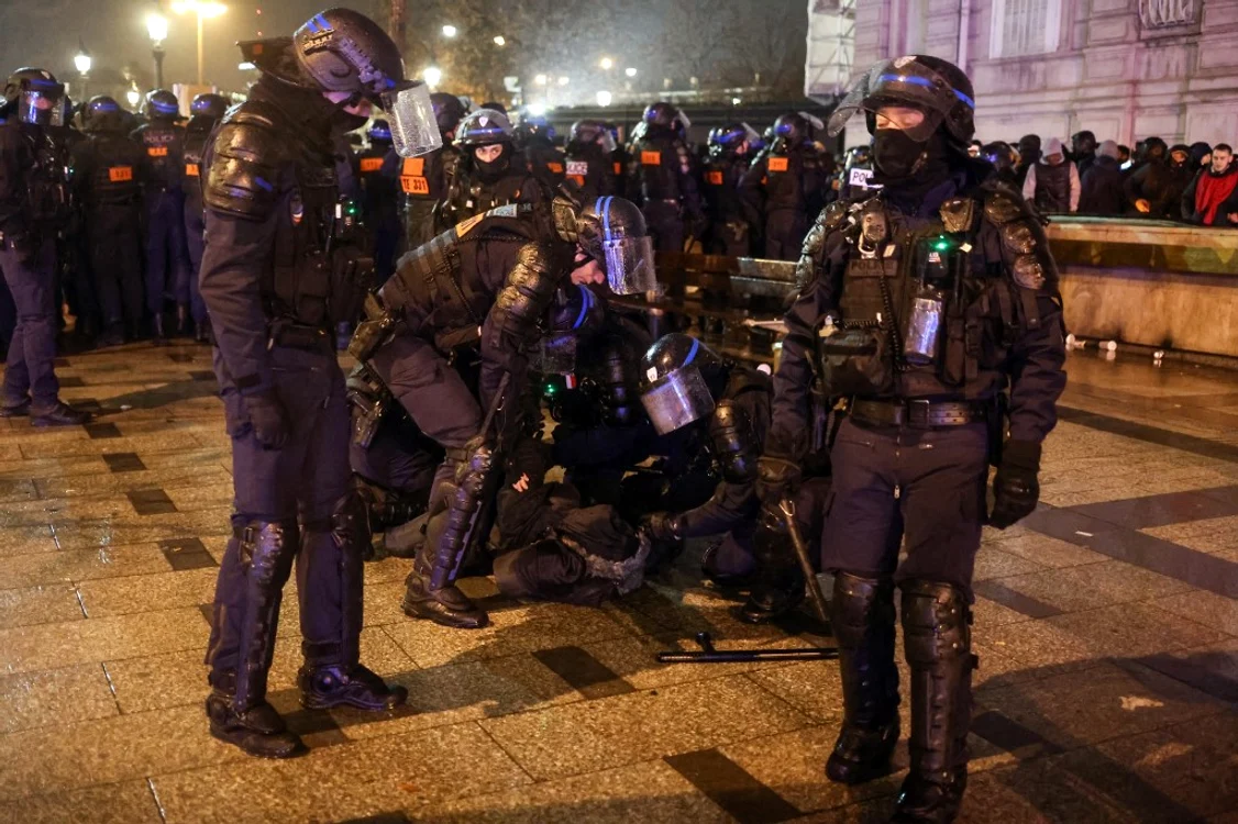 14.000 de polițiști au fost mobilizați pentru finala Campionatului Mondial Foto: AFP