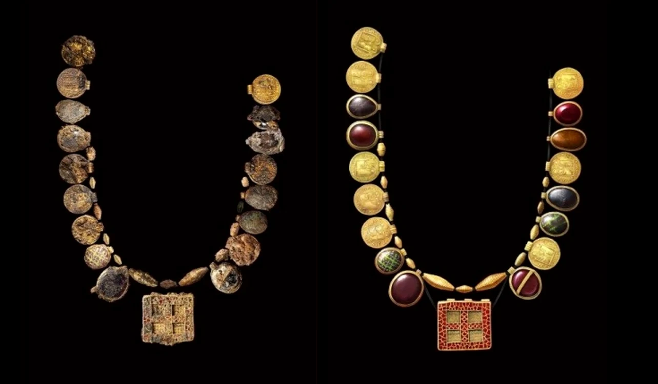 Tezaurul de la Harpole (foto: Museum of London Archaeology)