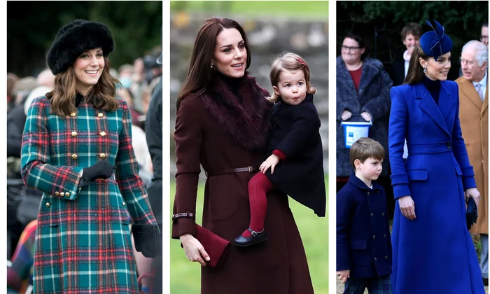 Kate Middleton de Crăciun colaj jpg