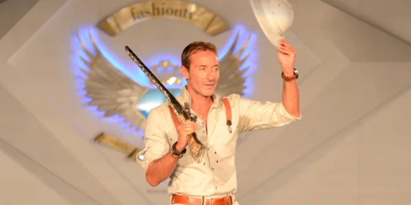 Radu Mazăre în Jungle - noua colecţie Cătălin Botezatu la Romanian Fashion Weekend Mamaia 2013