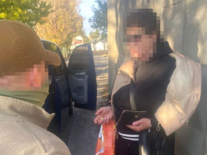 Femeia demascată ca fiind agent GRU/FOTO: SBU