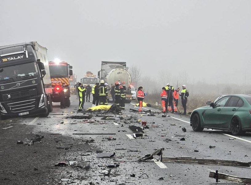 Supraviețuitor al accidentului groaznic din Timiș, dezvăluiri șocante: „Volanul s-a blocat în timpul depășirii”