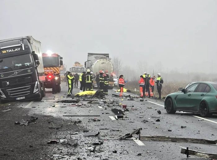 Accident Timiș FOTO: IPJ Timiș