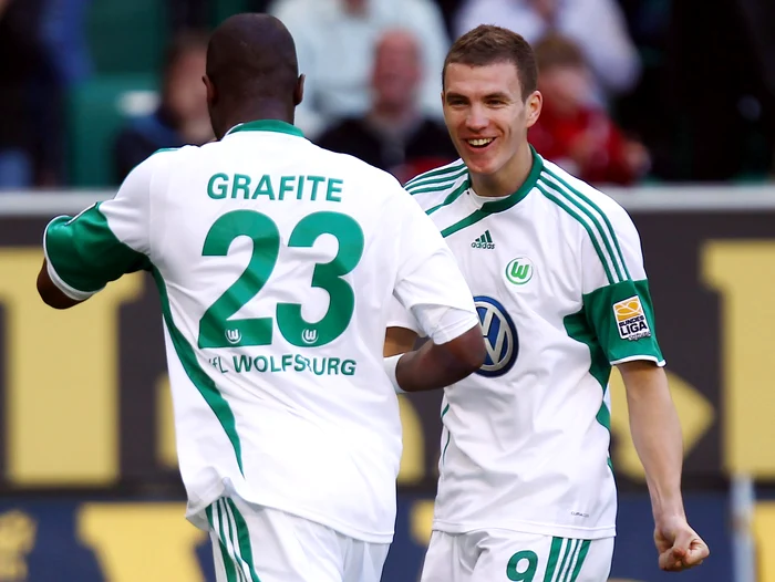 Dzeko și Grafite au marcat pentru Wolfsburg, în acel sezon, 54 de goluri