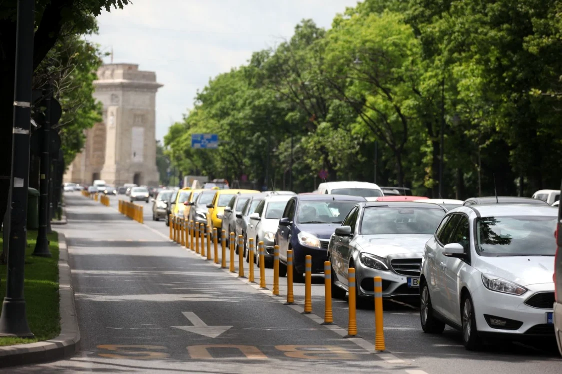 Circulația rutieră de pe șoseaua Pantelimon se va desfășura pe o singură bandă FOTO: Dorin Constanda
