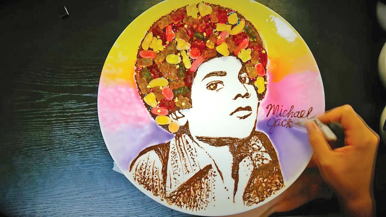 
    Tortul cu chipul lui  Michael, una dintre  cele mai tari creaţii  ale lui Shioguchi   
