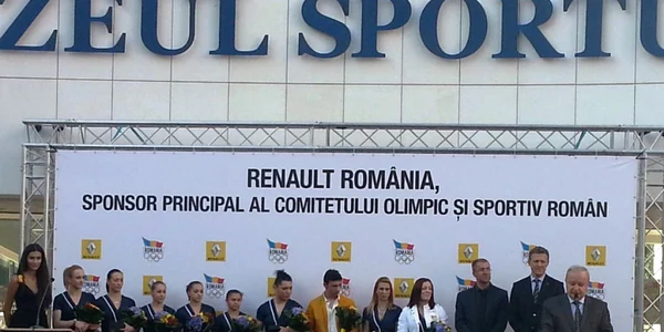Renault a oferit 16 mașini pentru cele 9 medalii obținute de delegația României. 