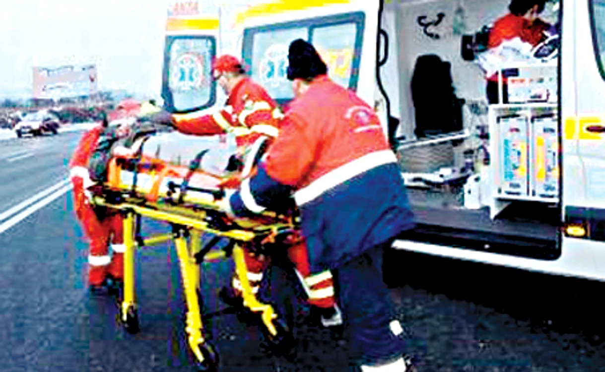 Şoferul a ajuns la spital