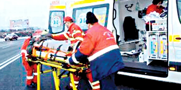 Şoferul a ajuns la spital
