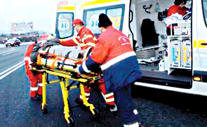 Şoferul a ajuns la spital