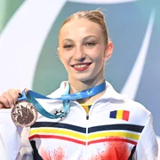 Ana Bărbosu cu medalia de bronz FOTO Profimedia 