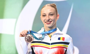 Ana Bărbosu cu medalia de bronz FOTO Profimedia 