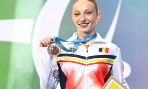 Ana Bărbosu cu medalia de bronz FOTO Profimedia 