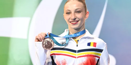 Ana Bărbosu cu medalia de bronz FOTO Profimedia 