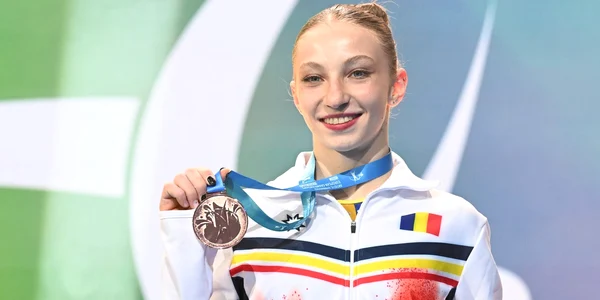 Ana Bărbosu cu medalia de bronz FOTO Profimedia 