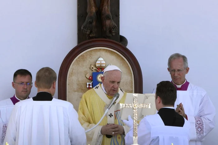 Papa Francisc la Budapesta FOTO EPA-EFE