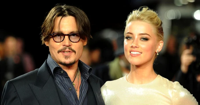 Johnny Depp şi Amber Heard au avut o relaţie de patru ani, dintre care doi au fost căsătoriţi FOTO Guliver/Getty Images