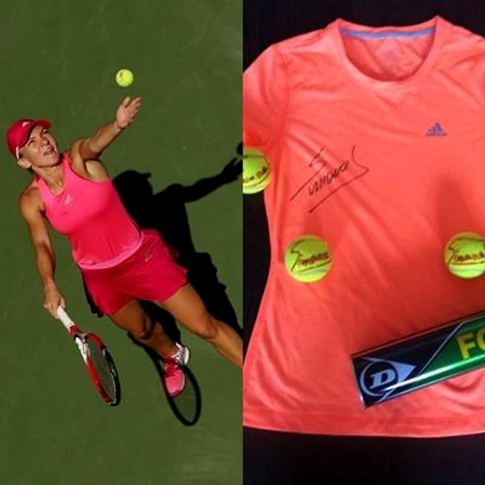 Simona Halep a scos mai multe mingii la licitație, pengtru balul de caritate din Brașov