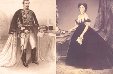 Alexandru Ioan Cuza si sotia sa, Elena Cuza, fosta Elena Rosetti Solescu jpeg