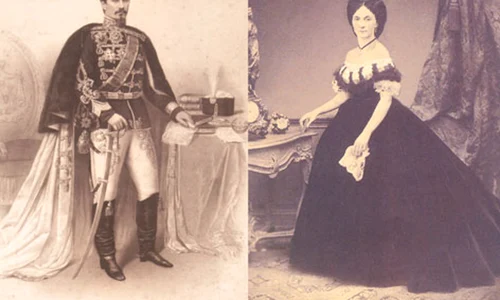 Alexandru Ioan Cuza si sotia sa, Elena Cuza, fosta Elena Rosetti Solescu jpeg