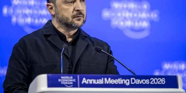 Volodimir Zelenski Davos FOTO EPA EFE jpg