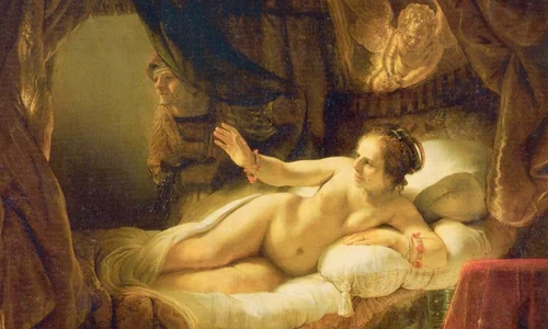 Danae, una dintre cel mai frumoase picturi ale lui Rembrandt jpeg