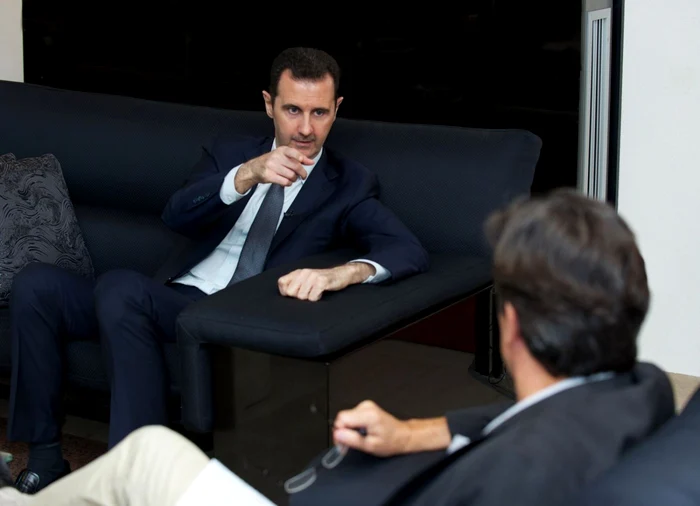 Bashar al-Assad, în dialog cu jurnaliştii cotidianului francez „Le Figaro”. FOTO: Reuters