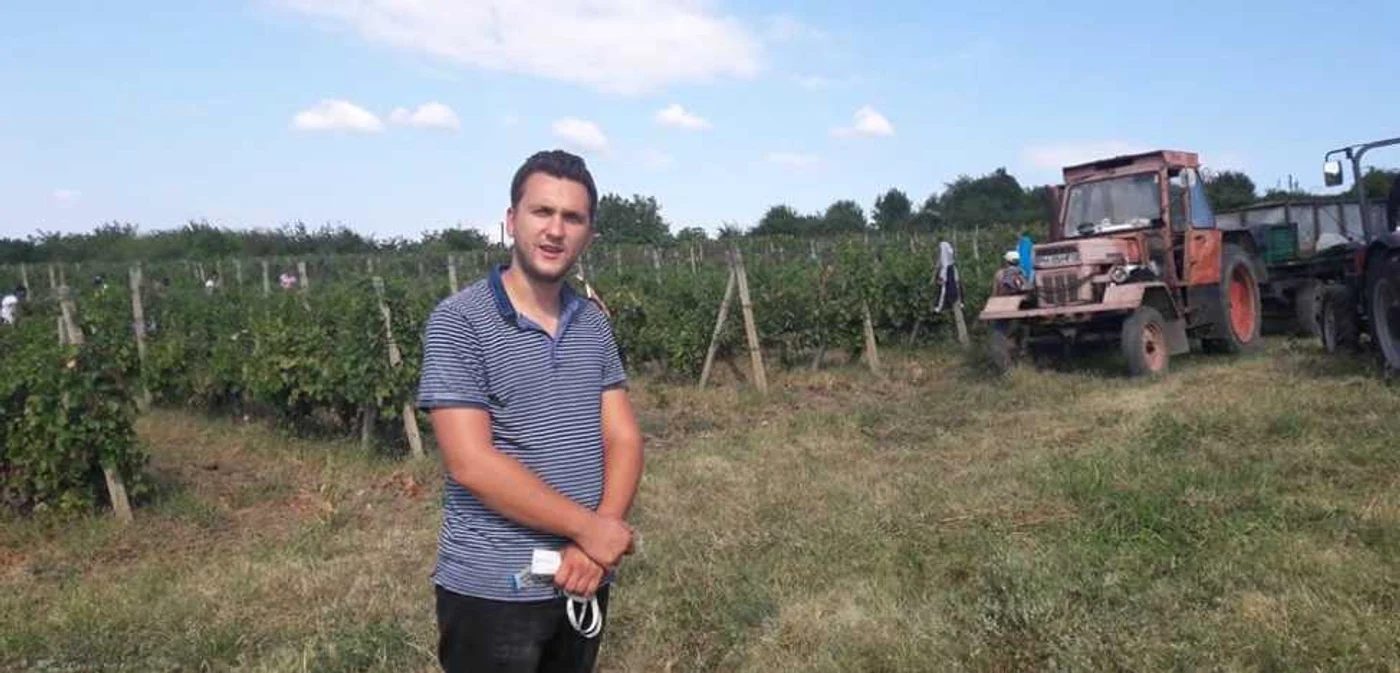 Vlad Filip, cel mai tânăr cercetător de la Institutul Viticol de la Valea Călugărească FOTO Diana Frîncu