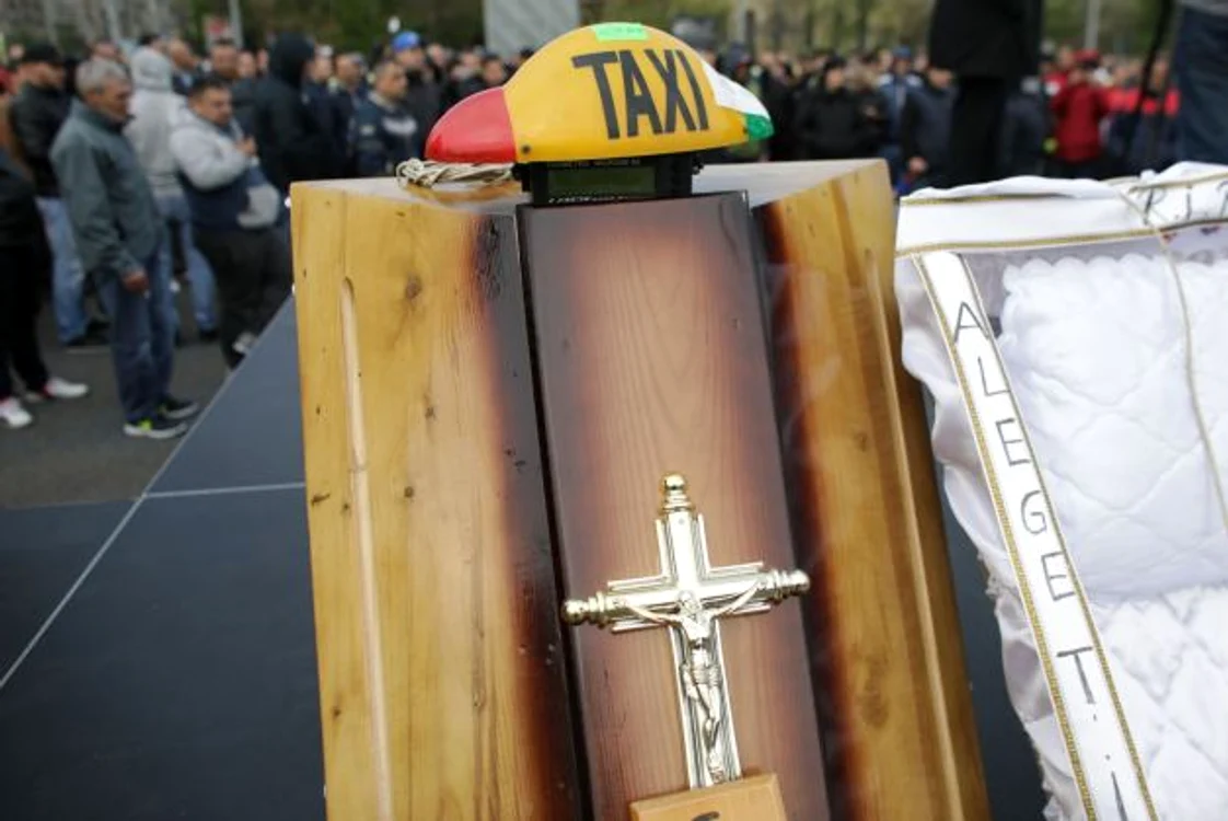 Protest taximetristi Bucuresti 17 aprilie 2019 FOTO Inquam Photos / Octav Ganea