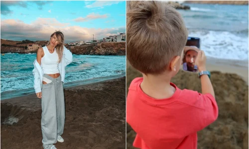 gabriela prisacariu si fiul ei, tiago jpg