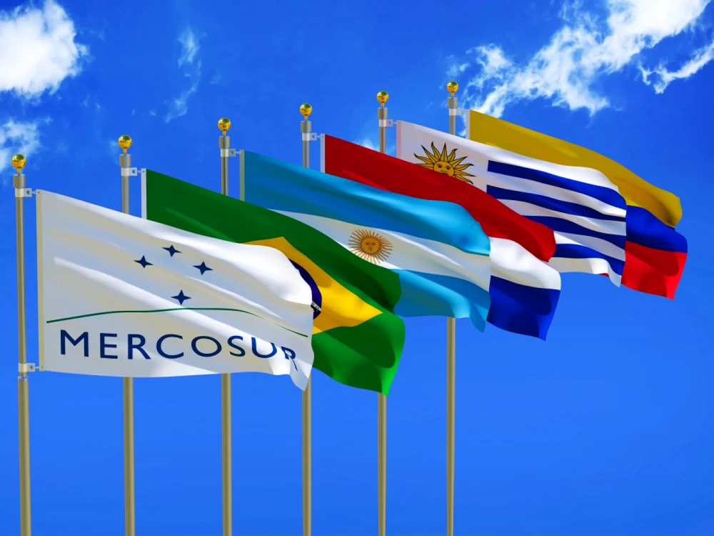 Steagurile statelor membre MERCOSUR. Foto: Shutterstock