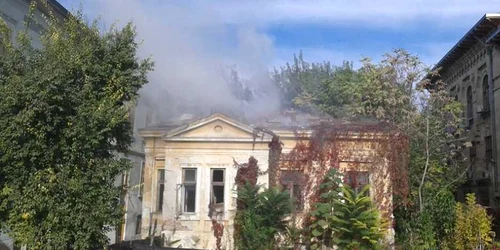 Incendiu cladire de patrimoniu Galati