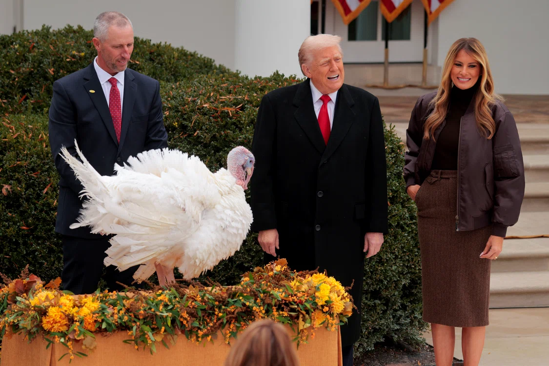 Melania și Donald Trump, la Sărbătoarea Grațierii Curcanului, GettyImages (3) jpg