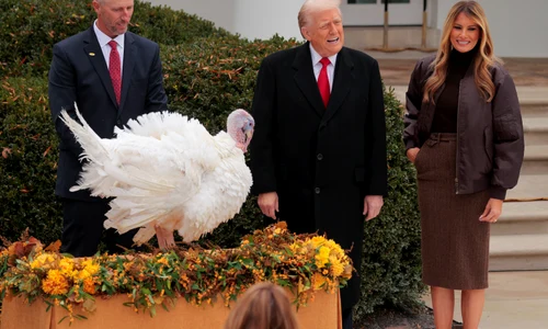 Melania și Donald Trump, la Sărbătoarea Grațierii Curcanului, GettyImages (3) jpg