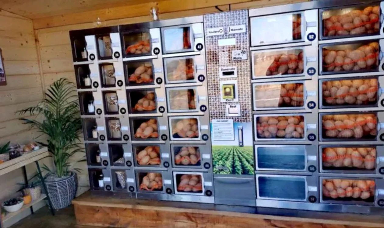 Primul automat de cartofi se află în județul Bihor / foto: transilvaniabusiness.ro 