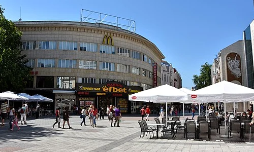 Left Former Movie Theater Balkan Right Hotel Bulgaria (158046439) jpeg