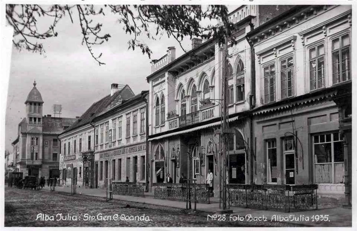 Stradă din Alba Iulia, în 1935 FOTO Arhivă