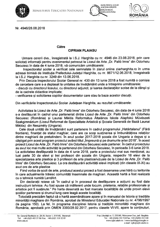 4946 raspuns de la Inspectoratul Scolar (2) Page 1 jpg jpeg