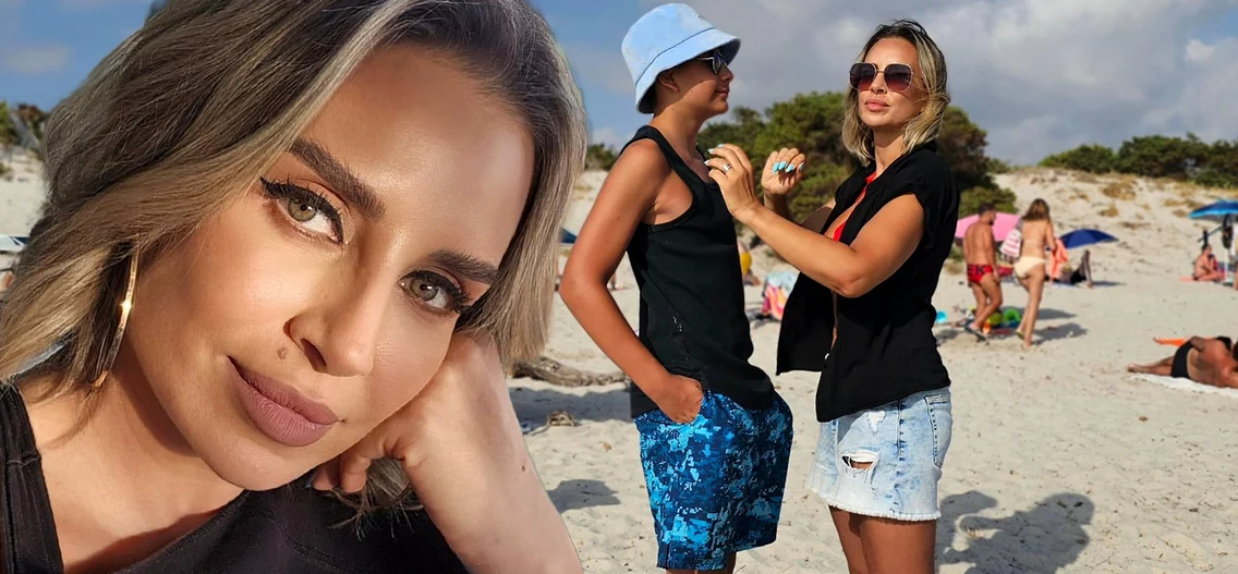  Adina Halas a fost în vacanță cu fiul ei, Serghei     