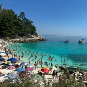 Marble Beach în Thassos Grecia Foto Facebook Rodica Simion