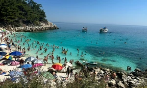 Marble Beach în Thassos Grecia Foto Facebook Rodica Simion