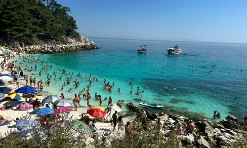 Marble Beach în Thassos Grecia Foto Facebook Rodica Simion