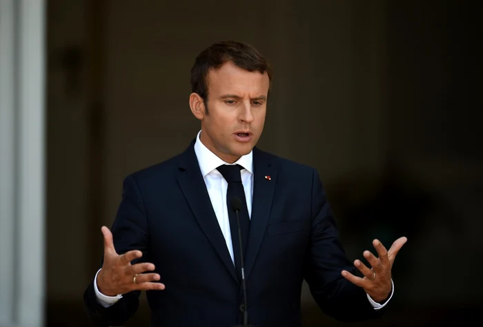 Emmanuel Macron, preşedintele Franţei Foto: EPA