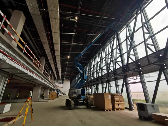 Construcția noului terminal de pe Aeroportul Timișoara FOTO Ștefan Both