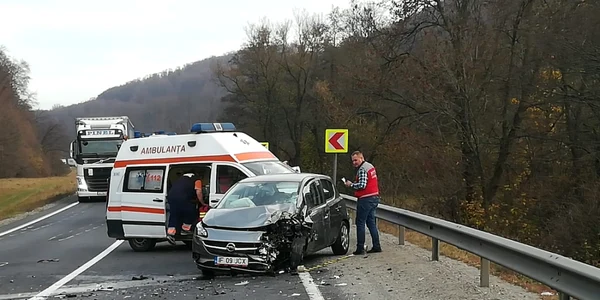 Accident DN 1 Perşani. Foto