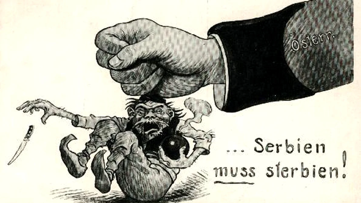 Calendar 23 iulie: 1914 Austro Ungaria a trimis Serbiei un ultimatum, la 3 săptămâni după asasinarea Arhiducelui Franz Ferdinand jpeg