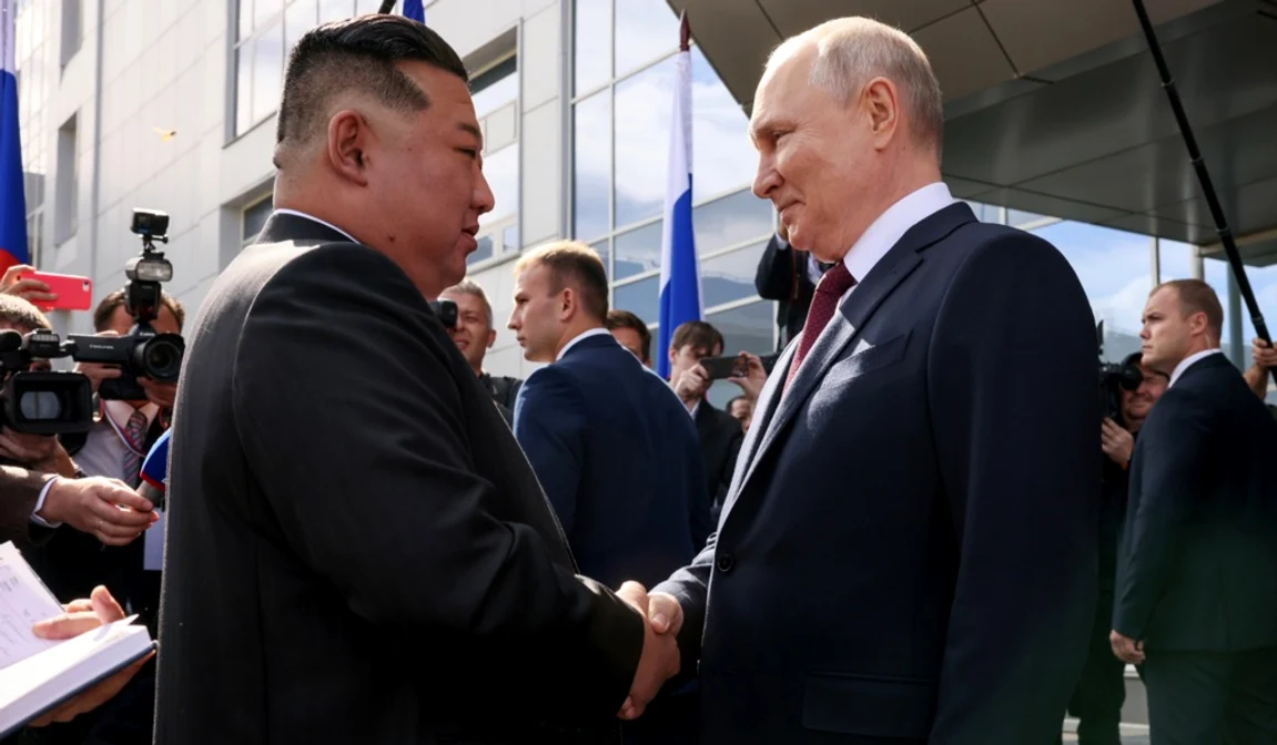 Kim Jong Un şi Vladimir Putin, Foto EPA EFE 