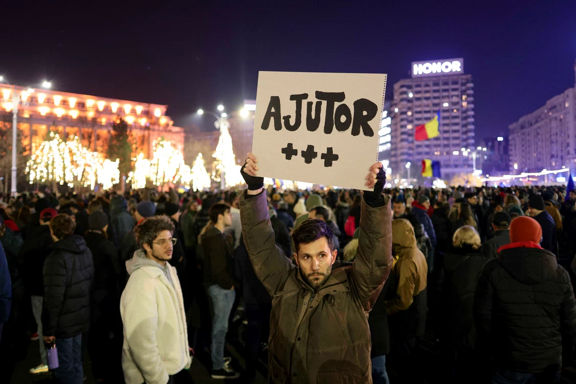 A patra seara de proteste pentru Justiție in București FOTO Inquam Photos / Octav Ganea