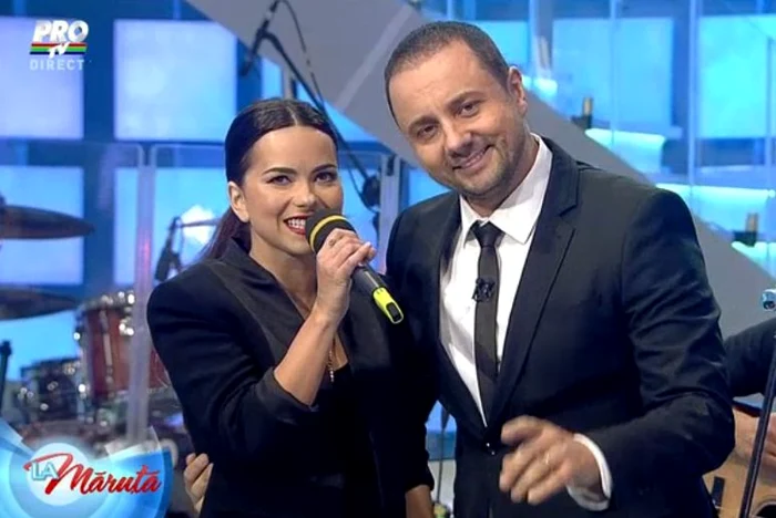 
    Inna şi formaţia ei s-au îmbrăcat în negru, fără să ştie că şi echipa emisiunii "La Măruţă" va face la felCaptură Pro TV  
